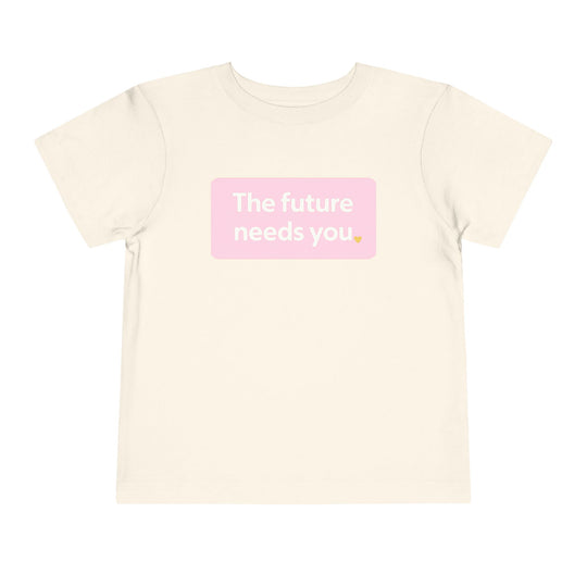 Tomorrow’s Voice – Toddler Short Sleeve Natural/Pink T-Shirt