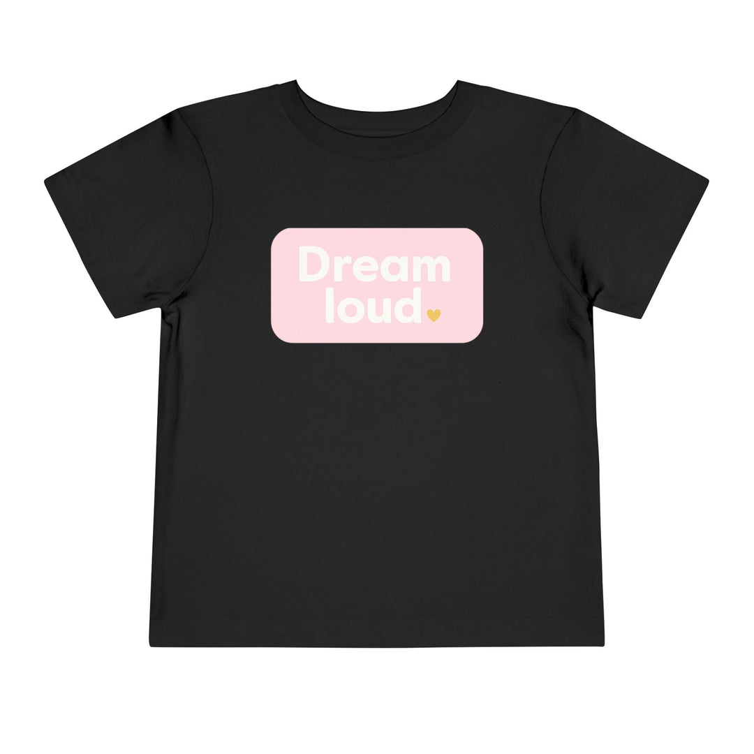 Dreamers – Toddler Short Sleeve Black/Pink T-Shirt