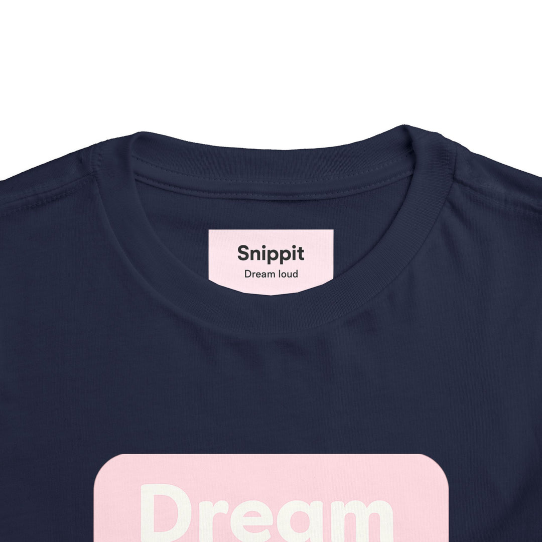 Dreamers – Toddler Short Sleeve Navy/Pink T-Shirt