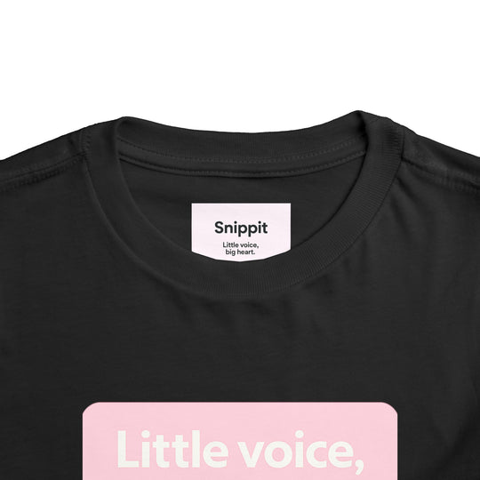 Big Hearts – Toddler Short Sleeve Black/Pink T-Shirt