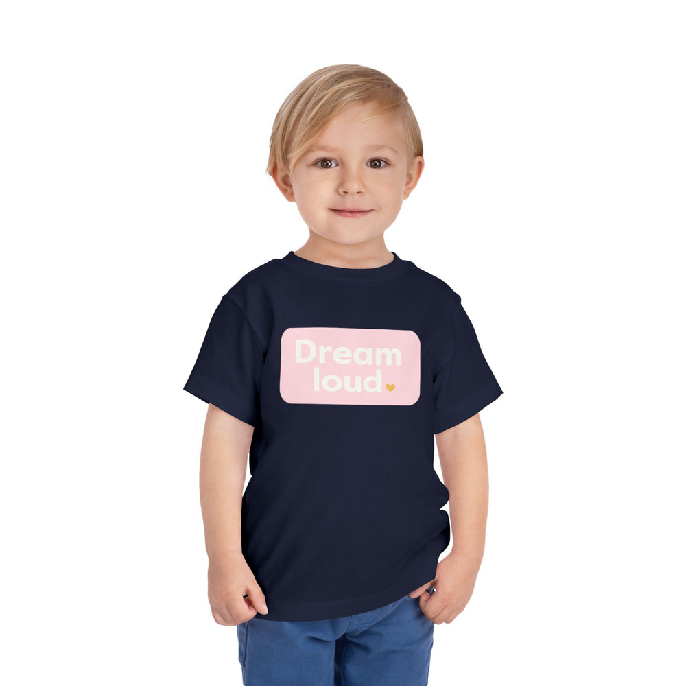Dreamers – Toddler Short Sleeve Navy/Pink T-Shirt