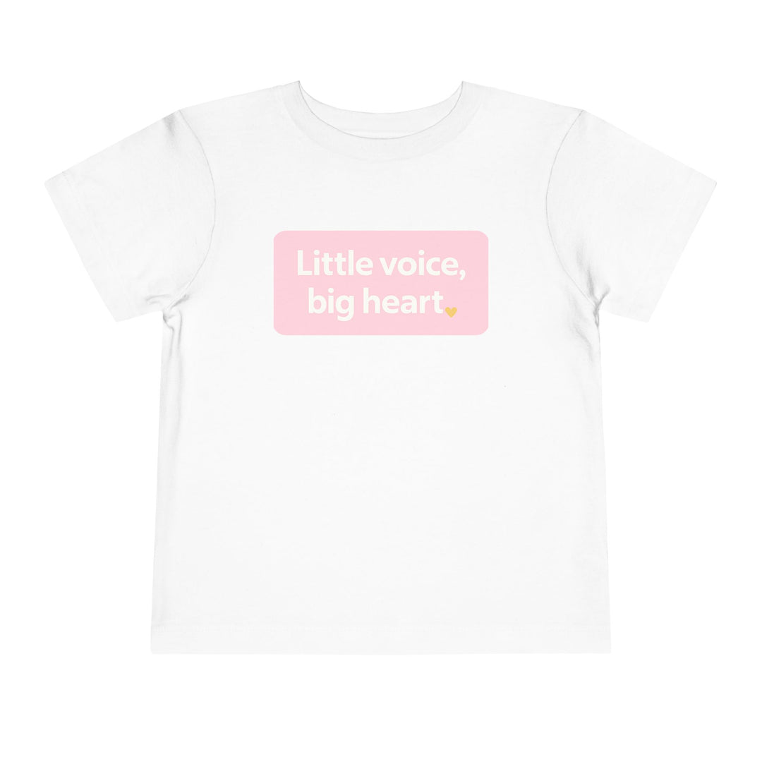 Big Hearts – Toddler Short Sleeve White/Pink T-Shirt