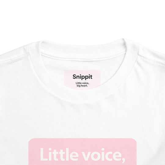 Big Hearts – Toddler Short Sleeve White/Pink T-Shirt