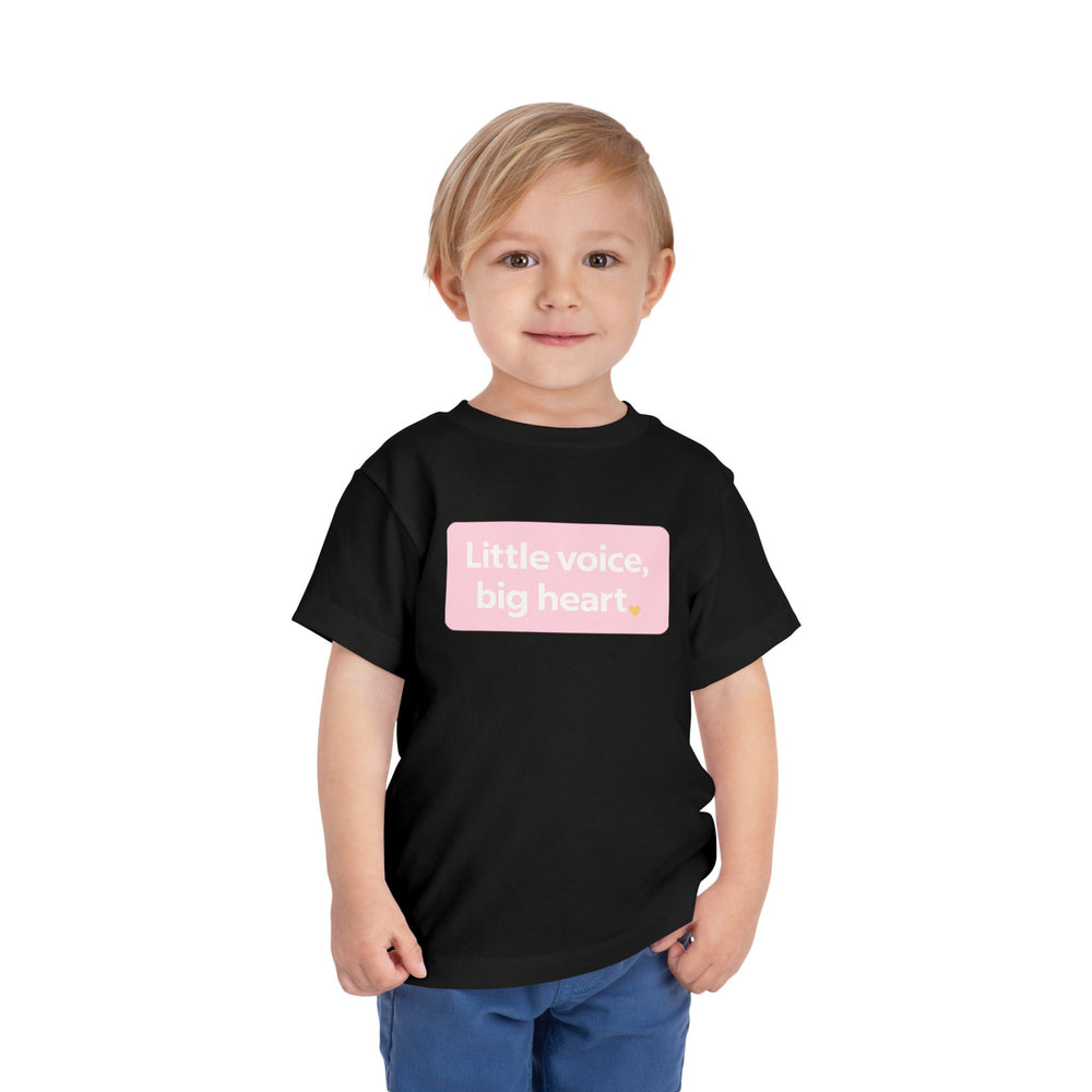Big Hearts – Toddler Short Sleeve Black/Pink T-Shirt
