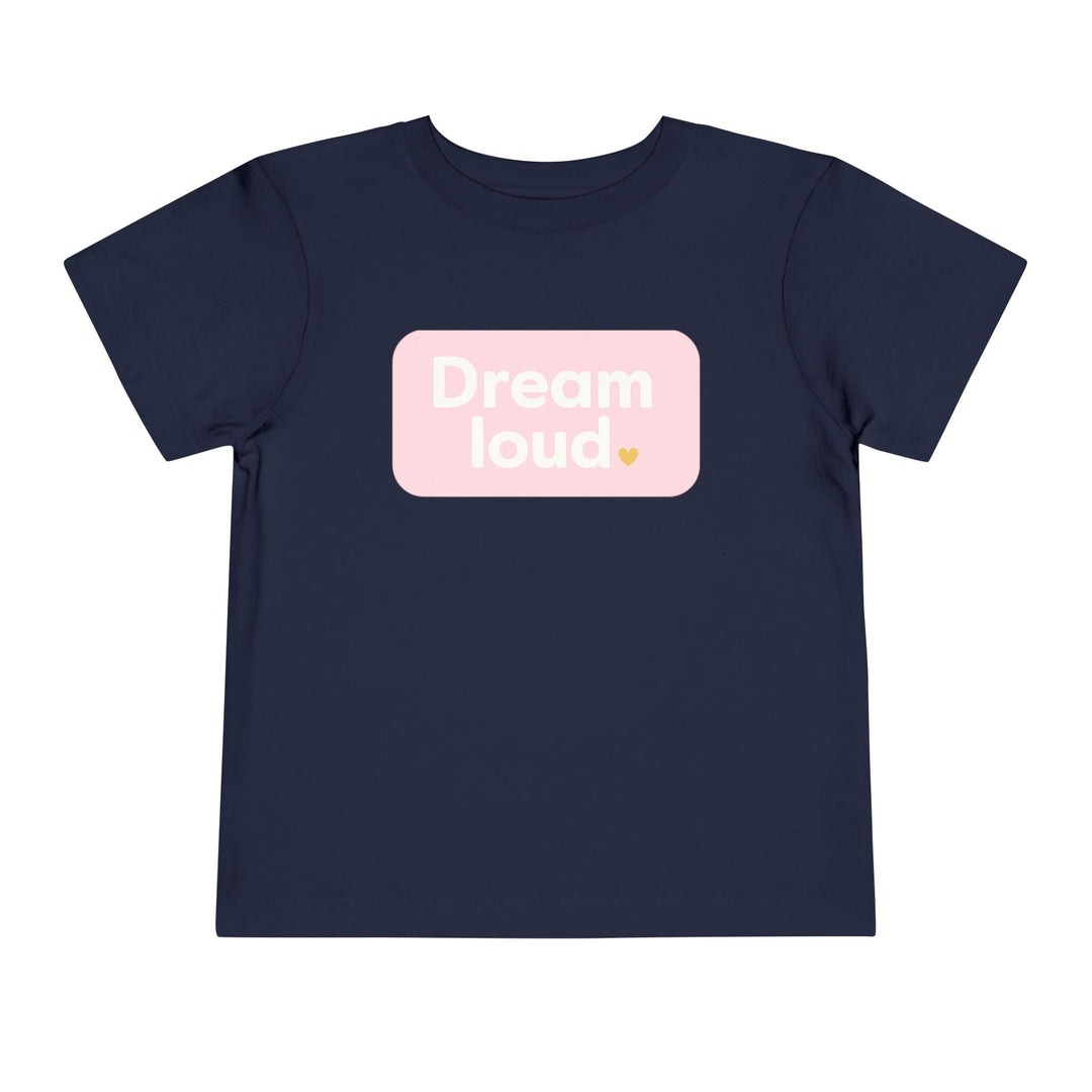 Dreamers – Toddler Short Sleeve Navy/Pink T-Shirt