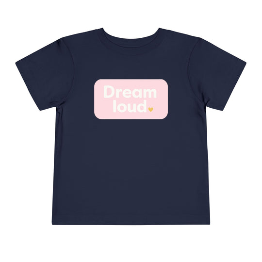 Dreamers – Toddler Short Sleeve Navy/Pink T-Shirt