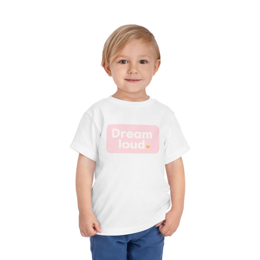 Dreamers – Toddler Short Sleeve White/Pink T-Shirt