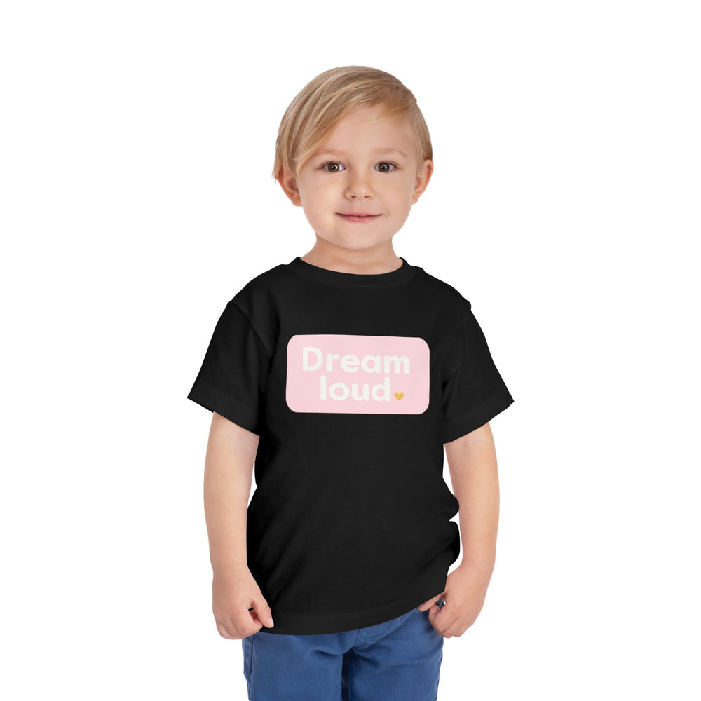 Dreamers – Toddler Short Sleeve Black/Pink T-Shirt