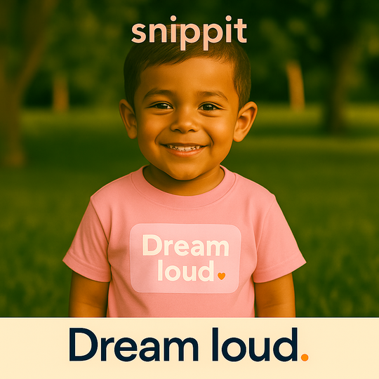Dreamers – Toddler Short Sleeve Pink T-Shirt
